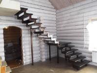 Особенности современных металлических лестниц для дома: изготовление и отделка Металлическая лестница на второй этаж чертежи